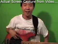 Bass Guitar Video Tutorial Screen Example